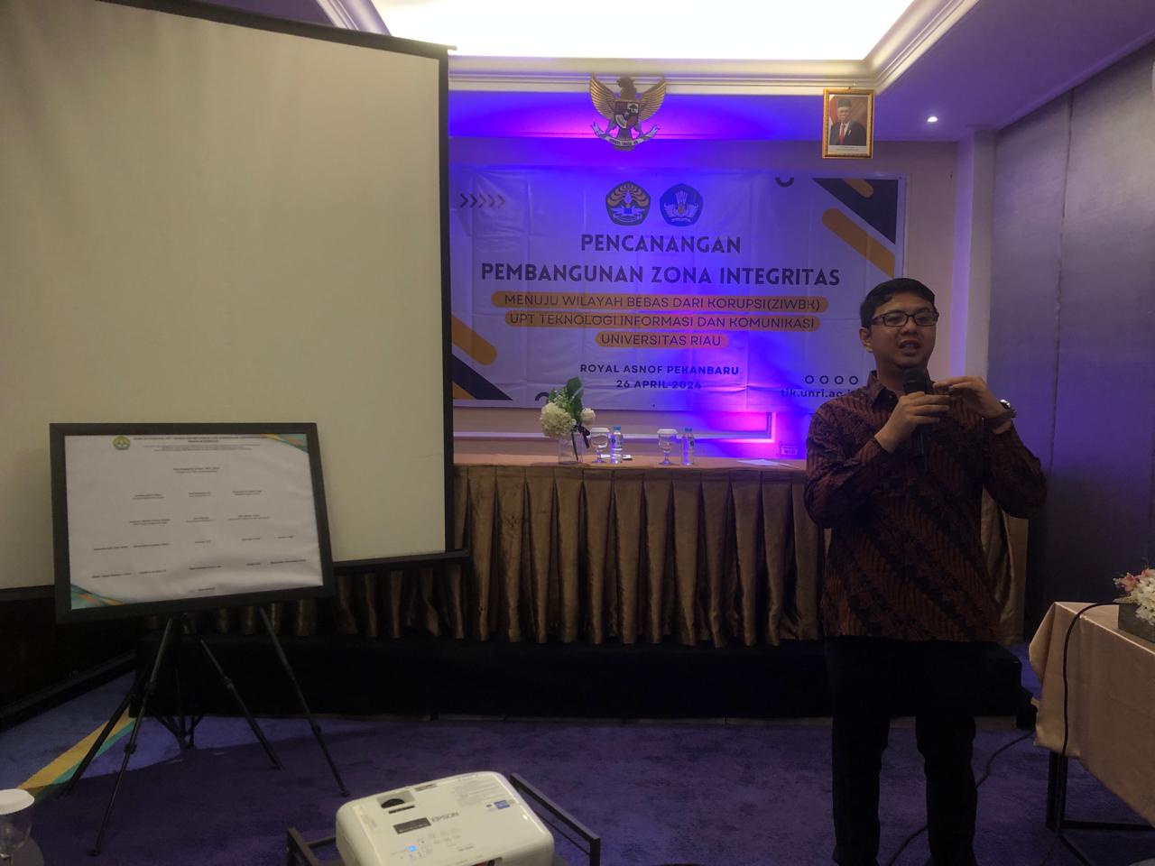Pencanangan Pembangunan Zona Integritas Menuju Wilayah Bebas Dari Korupsi (ZI WBK) UPT TIK Universitas Riau
